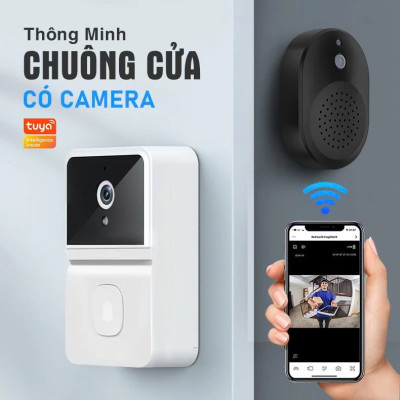 ChuôngCửa Không Dây Thông MinhCao Cấp Kèm Camera Wifi – Kết Nối Ổn Định, Chống Nước, Xuyên Tường 300m