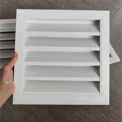 cửa gió louver nan Z 200x200 kèm lưới chắn côn trùng lắp thông gió tránh hắt mưa