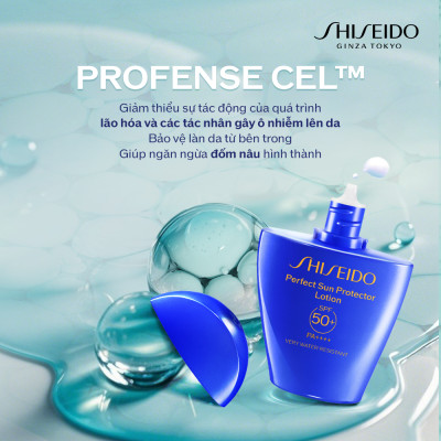 Sữa chống nắng dưỡng da Shiseido GSC Perfect Sun Protector Lotion SPF50+ 50ml