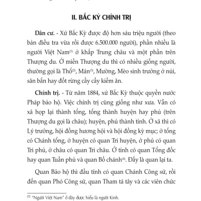 Địa Dư Các Tỉnh Bắc Kỳ