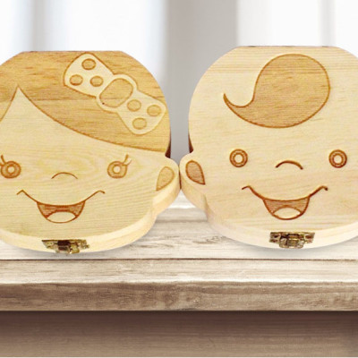 Hộp Đựng Răng Sữa Của Bé Bằng Gỗ Lưu Giữ Làm Kỉ Niệm PaKaSa - Chính Hãng 