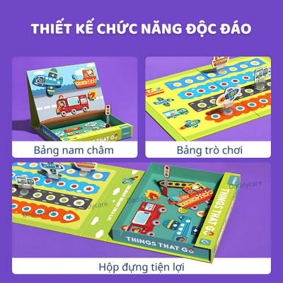 Đồ Chơi Xếp Hình Nam Châm Magnets Mideer, Đồ chơi trí tuệ dành cho trẻ em 2,3,4,5,6,7 tuổi