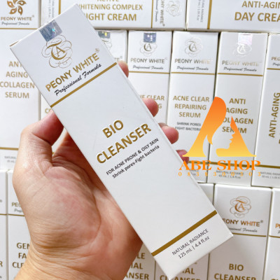 Sữa Rửa Mặt Mụn PEONY WHITE - BIO CLEANSER - Làm Sạch - Cân Bằng Da - Giảm Tác Nhân Gây Mụn 125ml