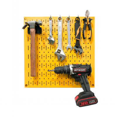 Bảng treo dụng cụ SMLIFE Pegboard cơ khí SQ – Vàng