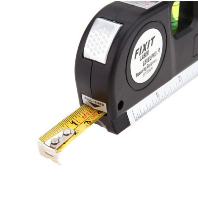 Dụng Cụ Thước Nivo, Căn Mực Laser Thước Kéo 2,5M 4in1 Laser Level Pro 3