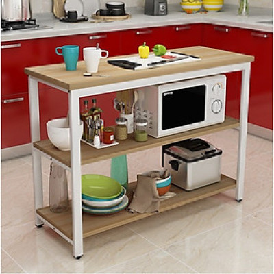 Kệ bếp thông minh đa năng 159-3 loại để được lò vi sóng lò nướng nồi cơm điện gỗ lõi xanh phủ melamine chống nước, hàng được sản xuất tại Việt Nam