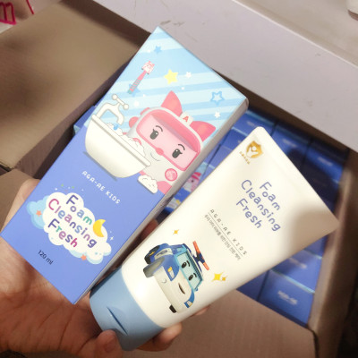 Sữa rửa mặt trẻ em POLI Foam Cleansing Fresh Hàn Quốc làm sạch da mặt dịu nhẹ và không gây kích ứng 120ml