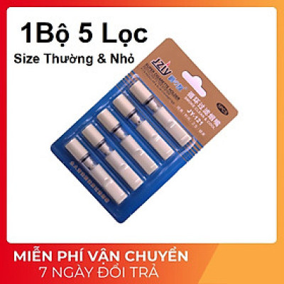 Bộ Vỉ 5 Đầu Lọc Khói Thuốc L.á , Sử Dụng Nhiều Lần, Dùng Được Cả Đầu To & Nhỏ Tiện Lợi