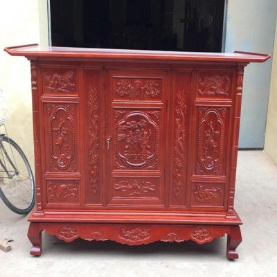 Tủ Thờ Tam Đa Gỗ Gụ