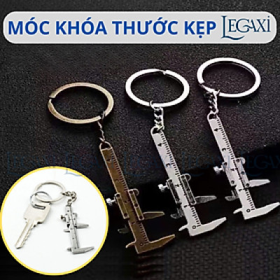 Móc Chìa Khóa Thước Kẹp Vernier Thước Đo Khoảng Cách Bằng Kim Loại Móc Khóa Xe Nhà Túi Cho Kỹ Sư Thợ Cơ Khí