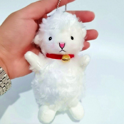 Móc khóa cừu bông, móc khóa gấu bông hình cừu nhồi bông xinh xắn