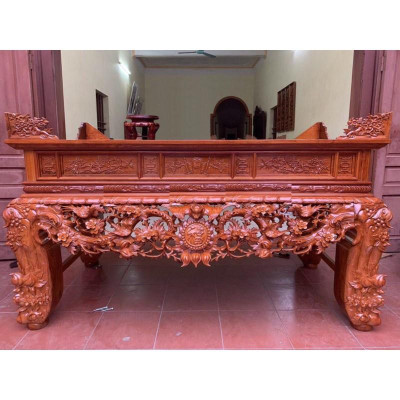 Sập Thờ Mai Điểu Gỗ Hương Đá
