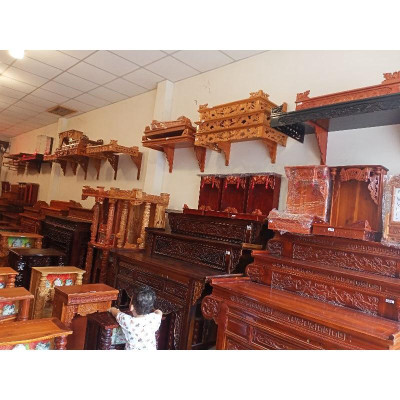 Bàn Thờ Ông Địa gỗ Sồi giá 1tr200