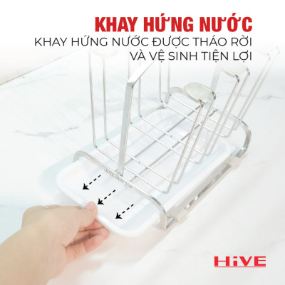 Giá úp ly HiVE inox 304 New Collection