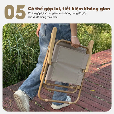 BG Ghế Xếp Gấp Gọn S11, S14 Khung Kim Loại , Dã Ngoại Picnic Câu Cá - Chất Liệu Vải Oxford Dày Dặn Thoáng Khí-Thiết Kế Tựa Lưng Ngồi Thư Giãn