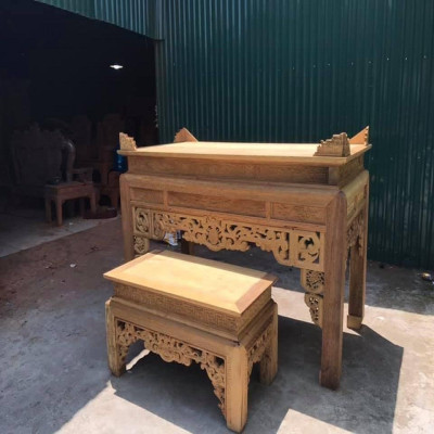 Án Gian Thờ Chân 12 Gỗ Gụ