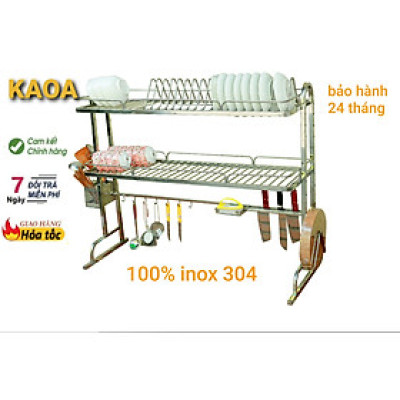Kệ để bát đĩa đa năng thông minh . Giá để đồ chén, đĩa trên bồn rửa bát ( inox 304 không rỉ)