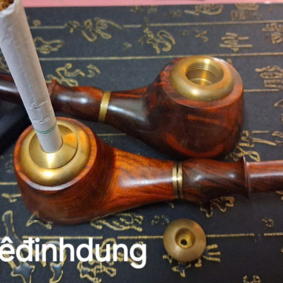 TẨU HÚT THUỐC BẰNG GỖ TRẮC  SANG TRỌNG ĐẲNG CẤP