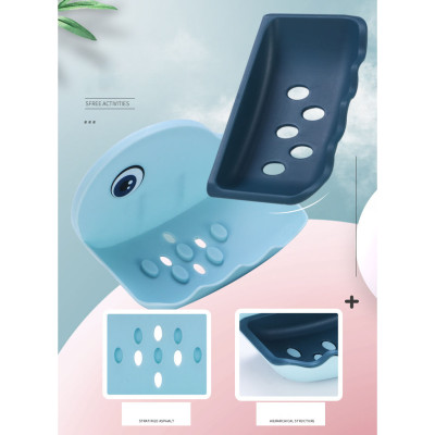 Khay Để Xà Phòng 2 Lớp Dán Tường Cá Voi
