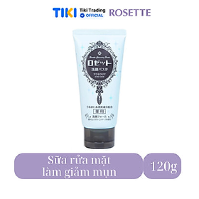 Sữa Rửa Mặt Rosette Làm Giảm Mụn Face Wash Pasta Acne Clear 120G