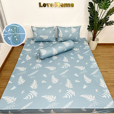 [Thun LỤA Mới] Ga Chống Thấm loại 1 chính hãng LoveMama mềm mại thoáng mát