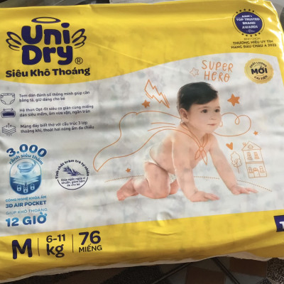 Tã dán Unidry M76 Cho Bé Từ 6-11kg - Date luôn mới