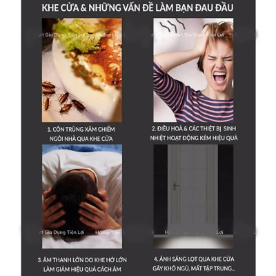 Thanh Xốp Chắn Khe Cửa Tiện Lợi Và Chống Côn Trùng Chắn Gió Điều Hòa PaKaSa