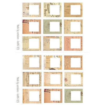 Sticker tự cắt phong cách cổ điển - vintage trang trí sổ nhật kí, sổ tay | Bullet journal - kc016