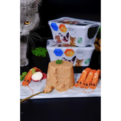 Thức Ăn Chó Mèo Dạng Pate Tươi THEPETVN Vị Tôm (Prawn Pet Paste)