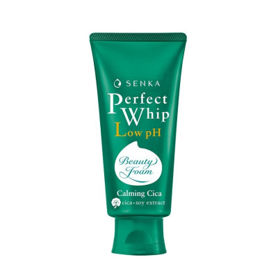 Sữa Rửa Mặt Rau Má Lành Tính Senka Perfect Whip Low pH Calming Cica 100g
