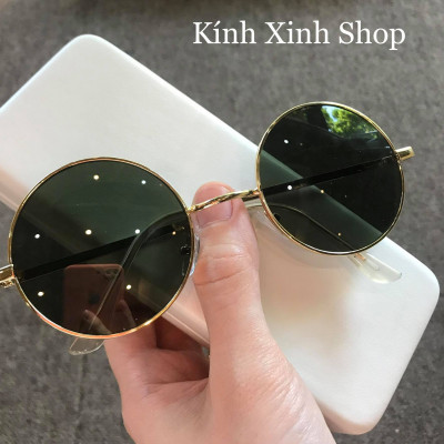 Kính mát nam nữ thời trang mắt tròn cao cấp