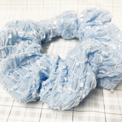 Cột tóc scrunchies thiêu mẫu mới màu xanh ngọc