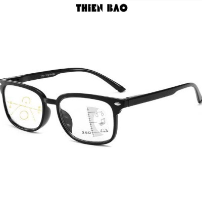 Kính lão thị, viễn thị Đa tròng, đa tiêu cự nhìn mọi khoảng cách KDT01 Nam nữ đọc sách báo đi đường siêu bền êm ái