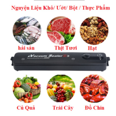 Máy Hút Chân Không Kèm Hàn Miệng Túi Vacuum Sealer Bảo Quản Thực Phẩm Tiện Lợi Tặng Kèm Túi Hút - Hàng chính hãng