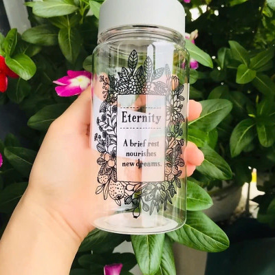 Bình nước Tritan Yamada Flower 350ml - Hàng Nội Địa Nhật Bản
