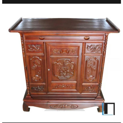 TỦ THỜ-BÀN THỜ GỖ TRÀM PHÚC LỘC THỌ,  BÀN THỜ GỖ , BÀN THỜI GIA TIÊN NGANG 1 M 54 vv(miễn Síp bán kính 80km)