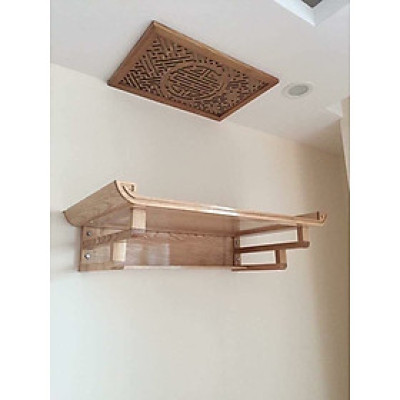 Mẫu bàn thờ chung cư kt  69 bằng gỗ sồi + ám khói