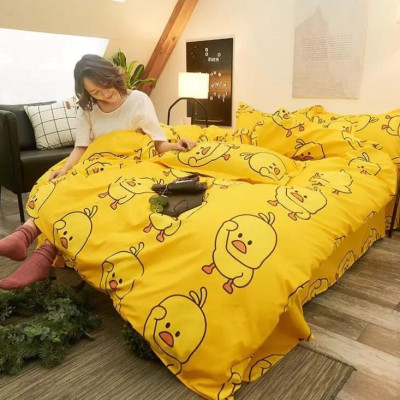 Bộ ga và vỏ chăn cotton Sweet Love VSL1052 ( 5 món )