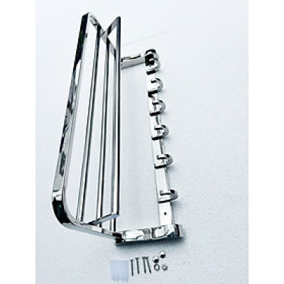 Mẫu Máng Khăn Đa Năng Cao Cấp Kibath Đế Đúc Móc Đúc Inox 304 KB-967