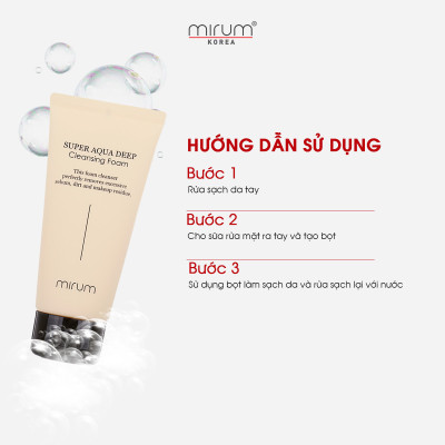 Sữa Rửa Mặt  Mirum Tạo Bọt Làm Sạch Và Giữ Ẩm 120ml