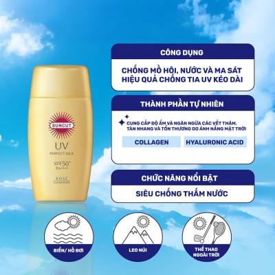 Sữa Chống Nắng Kose Suncut UV Essence Super Water Proof 60 G