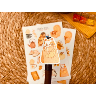 Sticker sheet cozy time - chuyên dán, trang trí sổ nhật kí, sổ tay | Bullet journal sticker