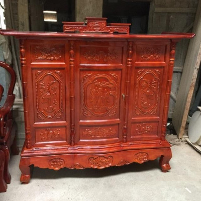 Tủ Thờ Tam Đa Gỗ Mít Ta