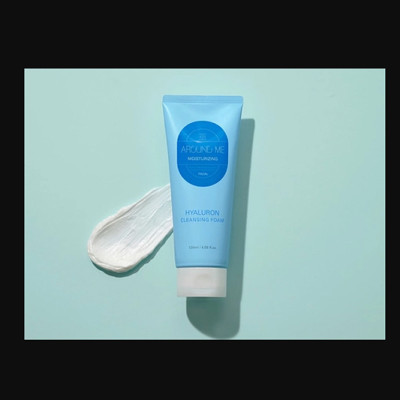 Sữa rửa mặt rong biển và trà xanh cấp ẩm sáng da Around Me Hyaluron Cleansing Foam 120gr