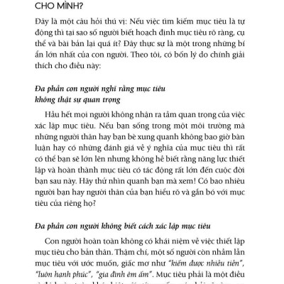 Chinh Phục Mục Tiêu (Tái Bản 2022)