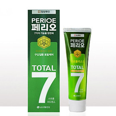 Kem đánh răng bạc hà tinh khiết Perioe Total 7 Intense Hàn Quốc 120g