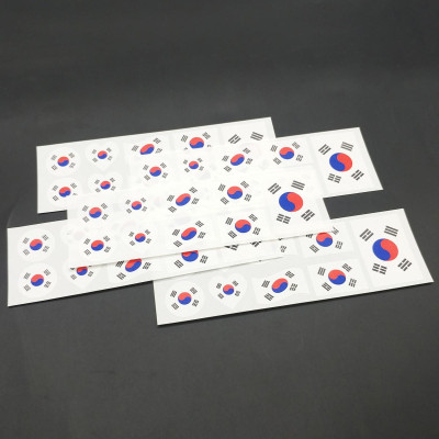 Bộ 5 Sticker Hình Lá Cờ Hàn Quốc - HFP
