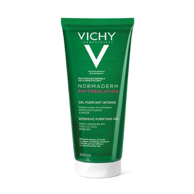 Sữa rửa mặt dạng gel làm sạch sâu giảm bã nhờn Vichy Normaderm Phytosolution 200ml