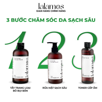 Sữa rửa mặt Lalamos Phôi Kim Ngân Hoa làm sạch sâu và cấp ẩm 280ml