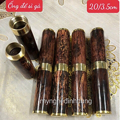 Ống đựng điếu thuốc sì gà bằng gỗ cẩm đẹp long lanh 